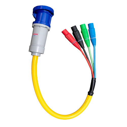 Adattatore a spirale Camlock da 300A 600V a 100A 120/280V 5 pin