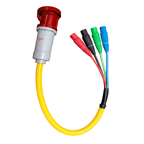Adattatore a spirale Camlock da 300A a 100A 480V 5 pin