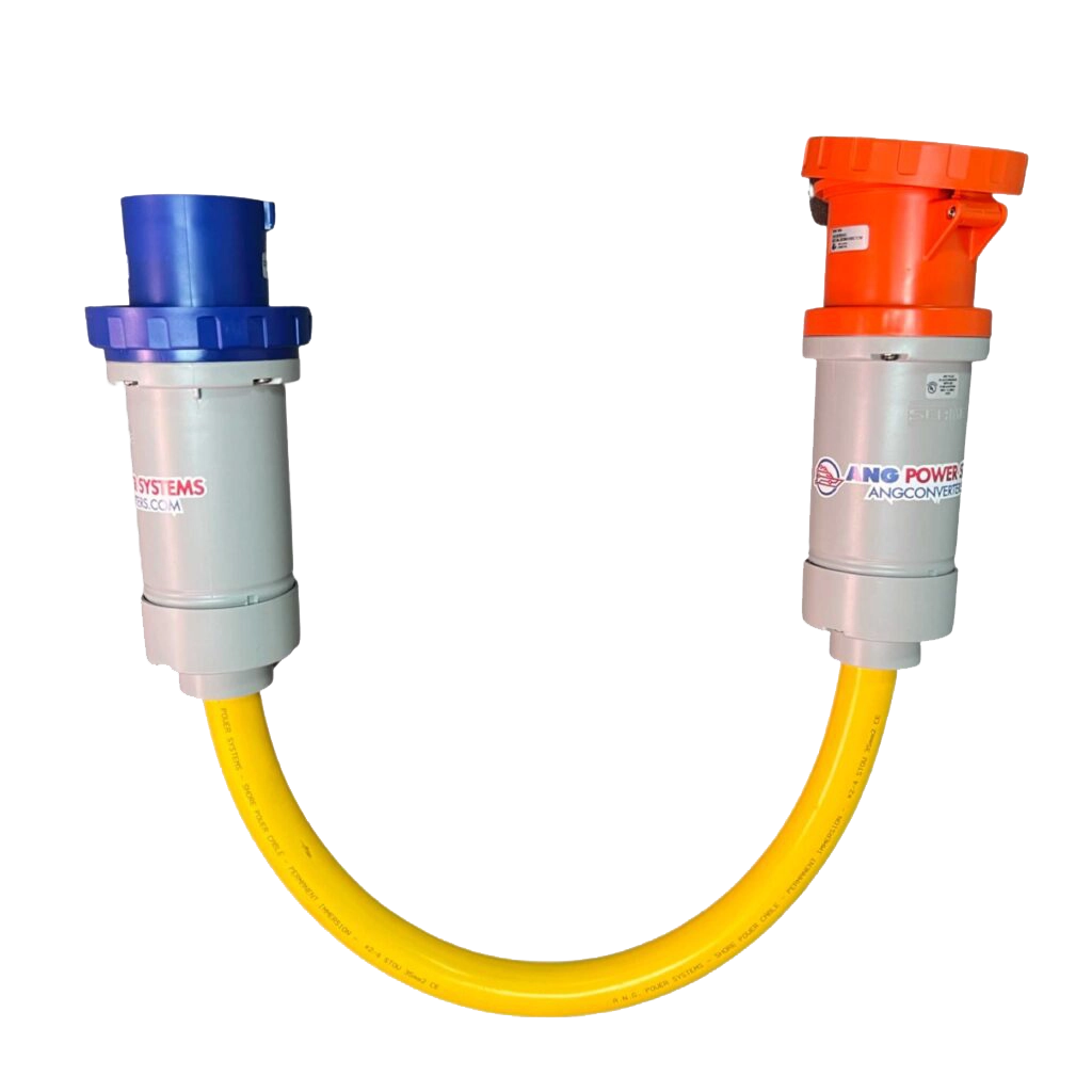 Adattatore a spirale da 3 fasi per banchina USA a singola fase per imbarcazione USA